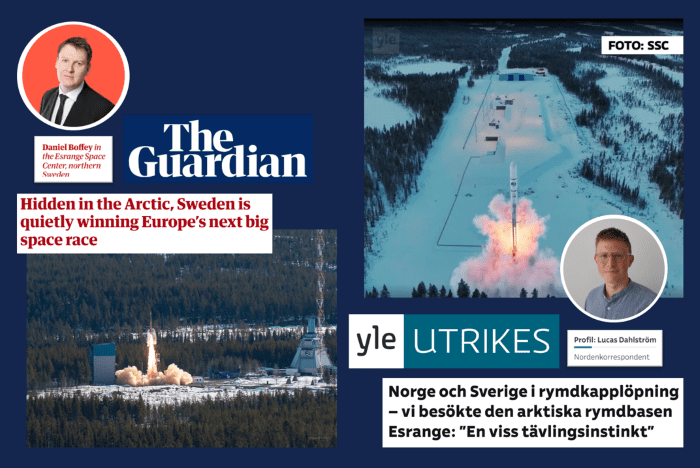 Spaceport Esrange highlighted by The Guardian and YLE