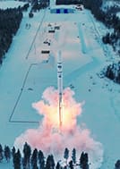Rocket launch Esrange Spaceport
